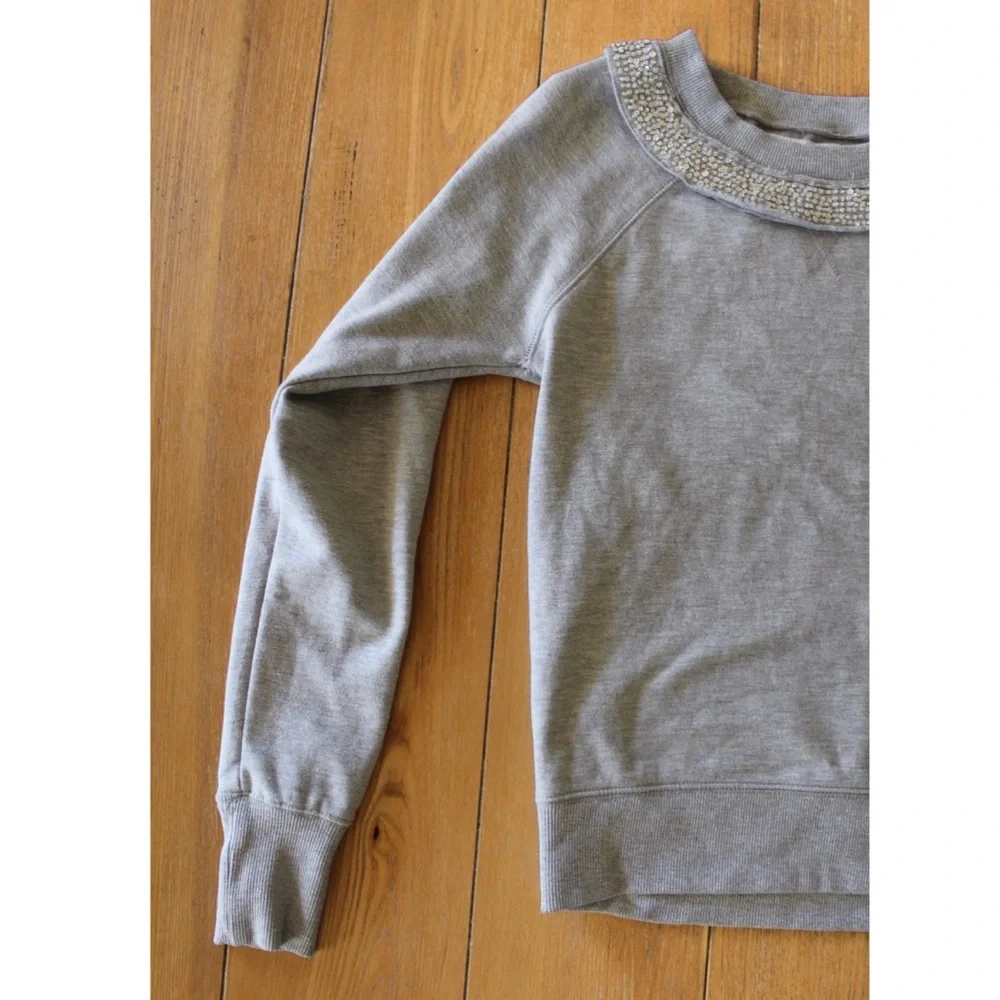 Threads 4 Thought Organic Cotton and Recycled Polyester Gem Neckline Sweater